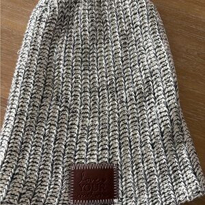LYM Love Your Melon Speckled Knit Beanie Hat Neutral Cozy Winter Beanie